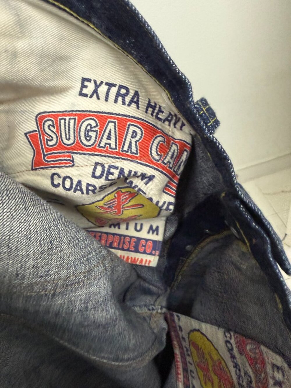 Sugar Cane Extra Heavy Coarse Weave Selvedge Denim Jeans W38 L36 - Picture 9 of 11